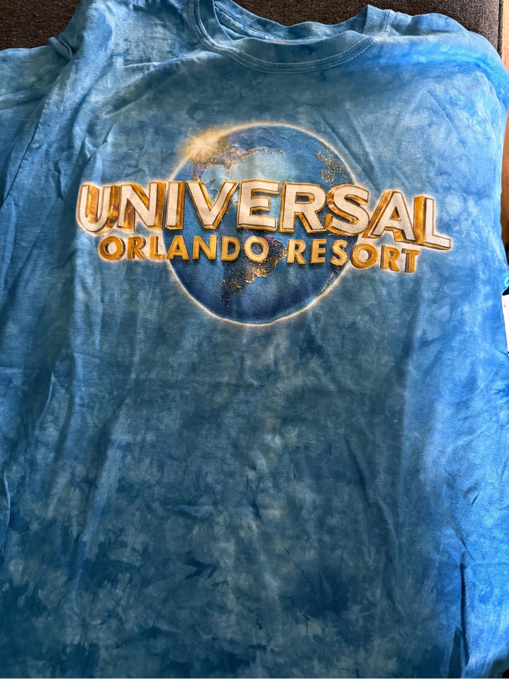 Universal Studios Orlando Blue Tie-Dye Logo Tee